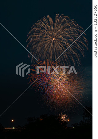 靜岡縣濱松市中之町煙火大會的場景 靜岡縣濱松市中之町煙火大會的場景 132527650