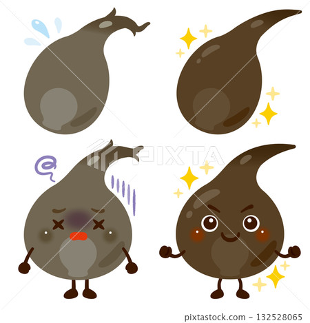 一個角色頭髮稀疏無力,另一個角色頭髮健康亮澤。 一個角色頭髮稀疏無力,另一個角色頭髮健康亮澤。 132528065