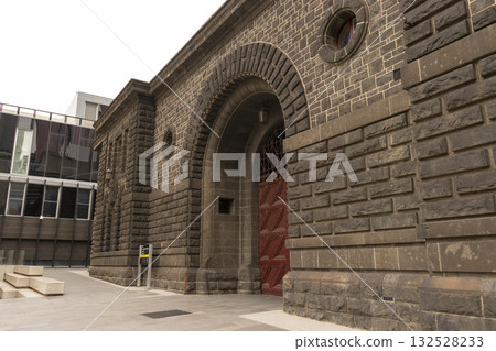 Old Melbourne Gaol in Melbourne, Australia. Old Melbourne Gaol in Melbourne, Australia. 132528233