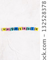 The alphabet for vegetable 132528378