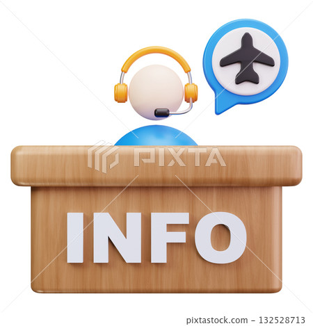 Airport Information Desk 132528713