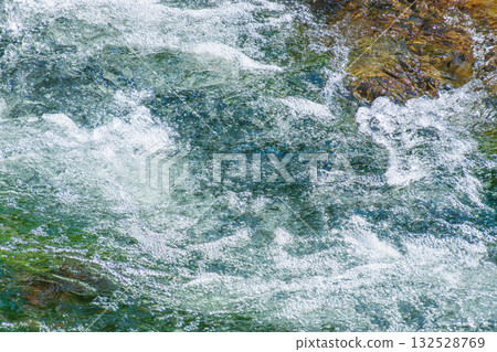 Clear stream shining in the early summer sunshine03 Clear stream shining in the early summer sunshine03 132528769