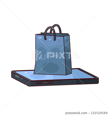 illustration of Paper Bag 132529169
