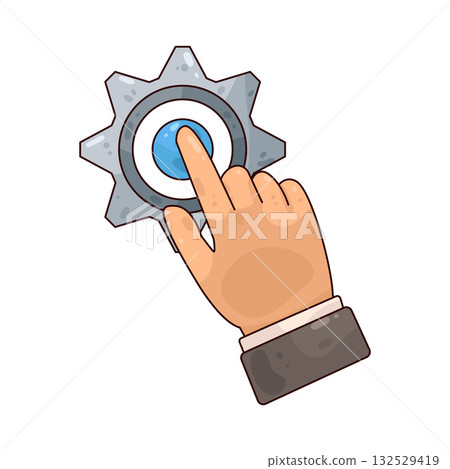 illustration of Click Settings illustration of Click Settings 132529419