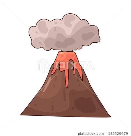 illustration of Volcano illustration of Volcano 132529679