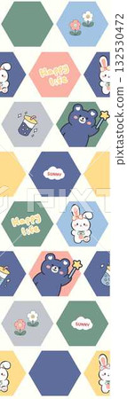 Abstract patterns and beautiful watercolor floral illustrations Abstract patterns and beautiful watercolor floral illustrations 132530472
