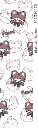 Abstract patterns and beautiful watercolor floral illustrations 132530478