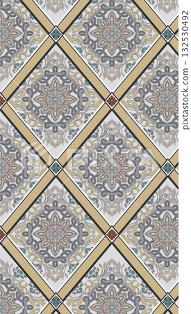 Abstract patterns and beautiful watercolor floral illustrations Abstract patterns and beautiful watercolor floral illustrations 132530492
