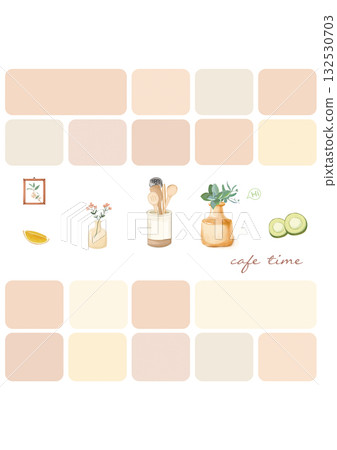 Abstract patterns and beautiful watercolor floral illustrations Abstract patterns and beautiful watercolor floral illustrations 132530703