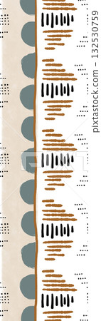 Abstract patterns and beautiful watercolor floral illustrations 132530759