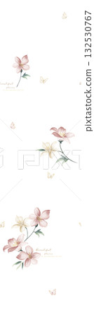 Abstract patterns and beautiful watercolor floral illustrations Abstract patterns and beautiful watercolor floral illustrations 132530767