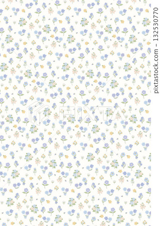 Abstract patterns and beautiful watercolor floral illustrations 132530770