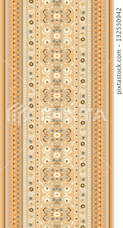 Abstract patterns and beautiful watercolor floral illustrations 132530942