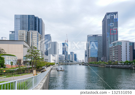 The changing Nakanoshima area of Osaka and the surrounding skyscrapers (cityscape) Photo taken in October 2025 132531050