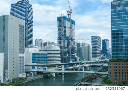The changing Nakanoshima area of Osaka and the surrounding skyscrapers (cityscape) Photo taken in October 2025 The changing Nakanoshima area of Osaka and the surrounding skyscrapers (cityscape) Photo taken in October 2025 132531067
