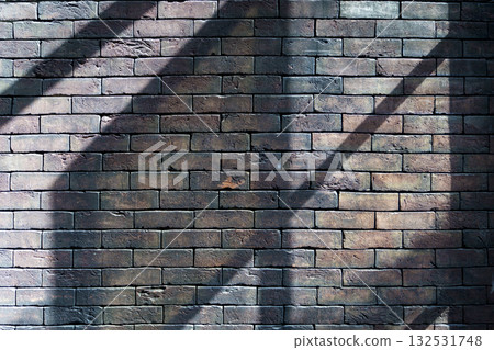 Brick Wall with Sunlight and Shadows Brick Wall with Sunlight and Shadows 132531748