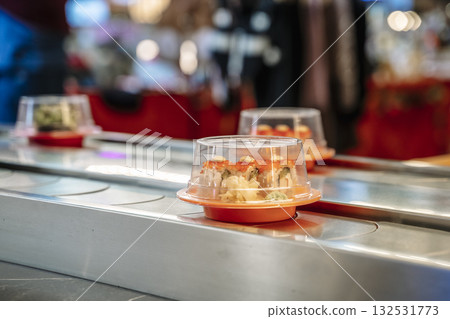 Japanese Conveyor Sushi Restaurant Experience Japanese Conveyor Sushi Restaurant Experience 132531773