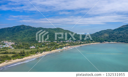 Peaceful Afternoon at Pui O Beach Hong Kong Oct 25 2025 132531955