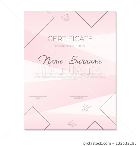 certificate design template 132532183