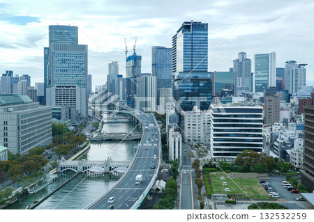 The changing buildings and structures of Nakanoshima, Osaka. Photographed in October 2025. The changing buildings and structures of Nakanoshima, Osaka. Photographed in October 2025. 132532259