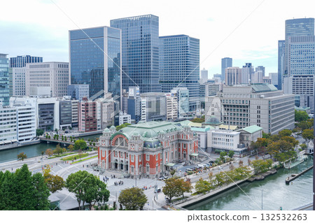 大阪中之島的建築和結構正在改變。拍攝於2025年10月。 132532263