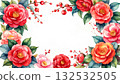 chic rose frame 132532505