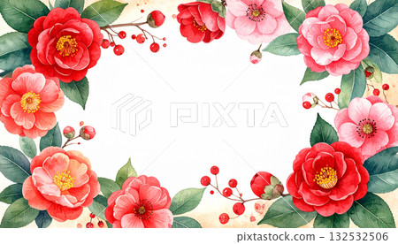 chic rose frame chic rose frame 132532506