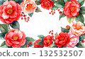 chic rose frame 132532507