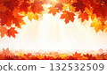 Autumn image, background of colorful autumn leaves 132532509