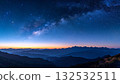 Starry sky background material landscape 132532511