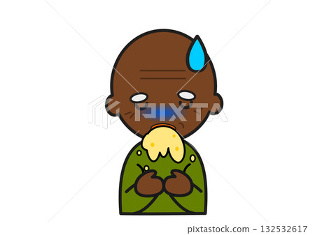 Black grandpa spitting Black grandpa spitting 132532617