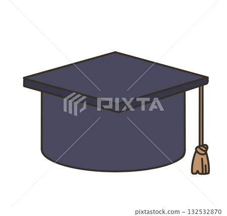 Graduation hat illustration (mortar board) 132532870