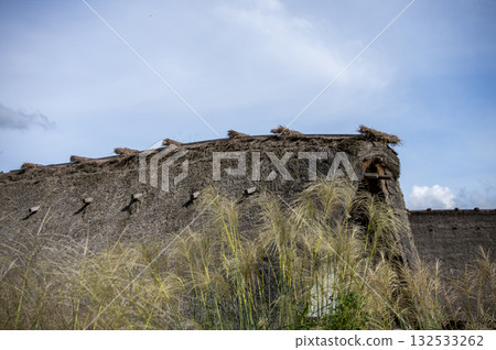 Traditional thatched roof house in Shirakawa-go 132533262