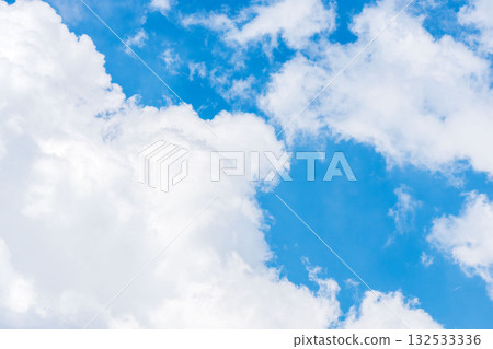 夏日天空：從夏季的山上看到的藍天白雲 12 132533336