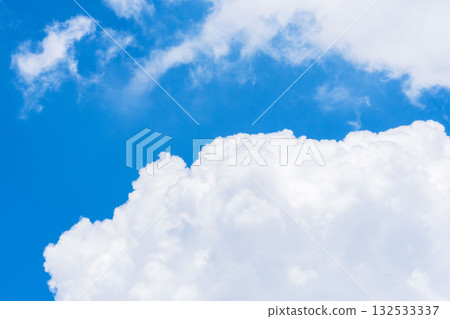 夏日天空：從夏季的山上看到的藍天白雲 13 132533337