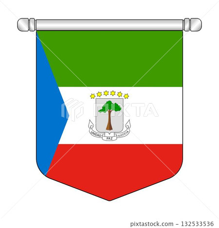Equatorial Equatorial Guinea National Banner Symbol Hanging 132533536