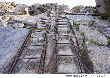 Ladder of the Odagoe Course on Mt. Hayachine 132533745