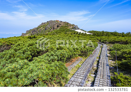 The summit of Mt. Hayachine 132533781