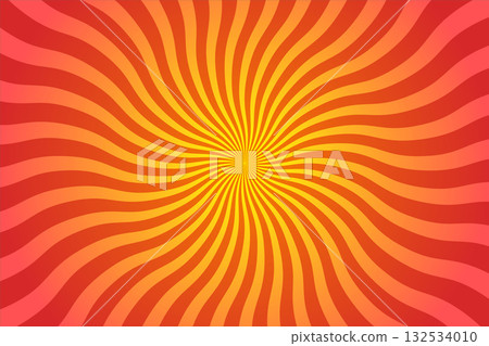 Radial Wave Burst Red Orange Spiral Pattern with Yellow Center Glow Radial Wave Burst Red Orange Spiral Pattern with Yellow Center Glow 132534010
