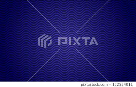 Wavy Line Pattern Light Blue Waves on Dark Symmetrical Background 132534011