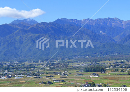 Autumn Azumino and Northern Alps 132534506