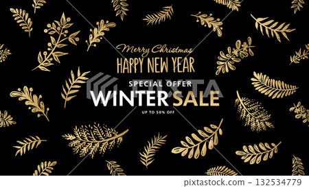 botanical, fern, leaf 132534779