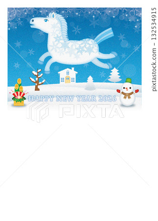 Year of the Horse New Year's Card 128 132534915