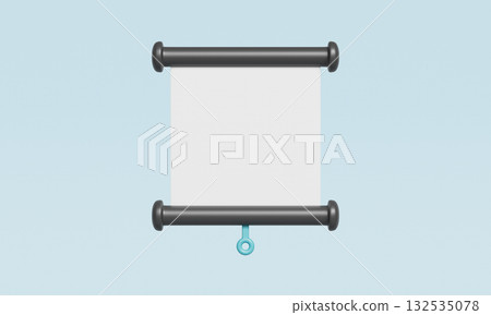 Blank Presentation Screen Mock up. 3D Rendering. Blank Presentation Screen Mock up. 3D Rendering. 132535078
