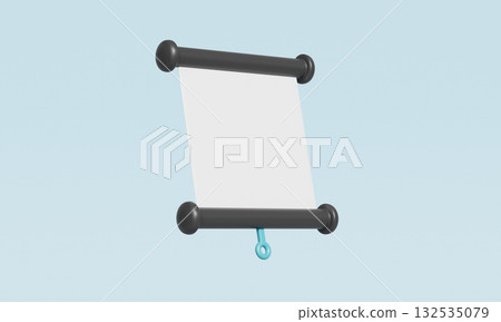 Blank Presentation Screen Mock up. 3D Rendering. Blank Presentation Screen Mock up. 3D Rendering. 132535079