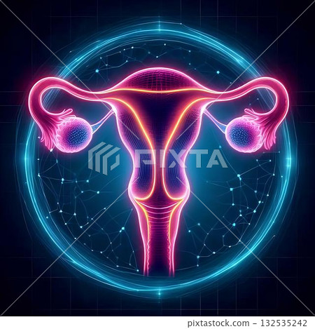 representation of the female uterus 132535242