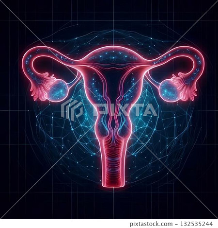 representation of the female uterus 132535244