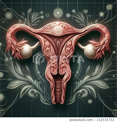 representation of the female uterus representation of the female uterus 132535712