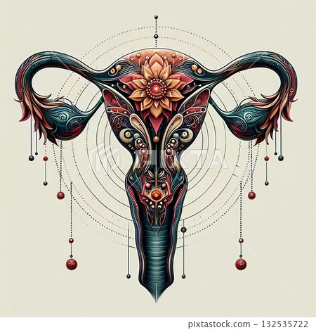 representation of the female uterus 132535722
