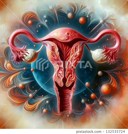 representation of the female uterus 132535724